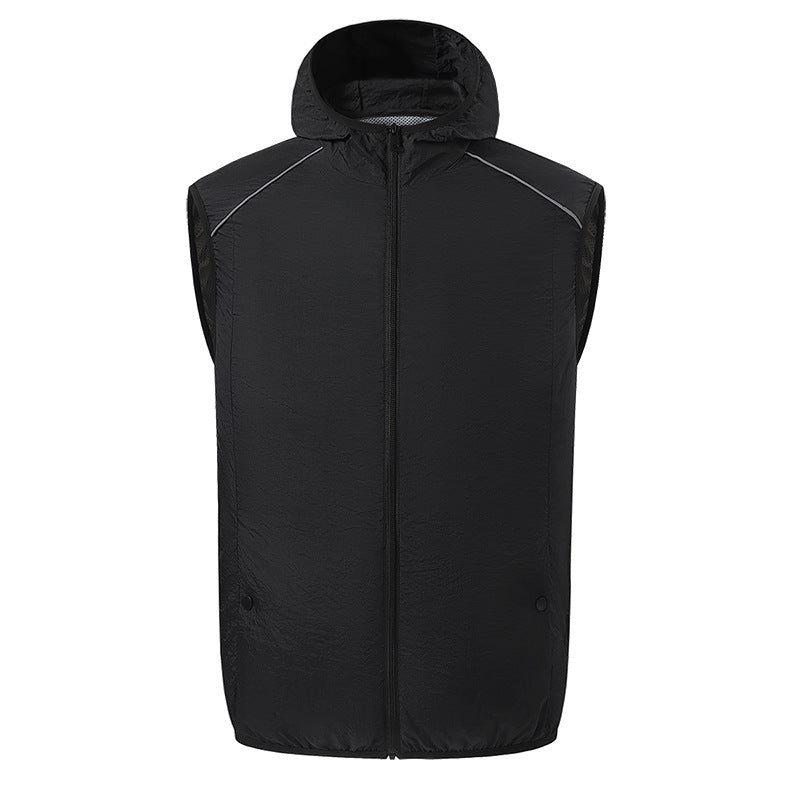 Herren nan leichte wasserdichte Kapuzenjacke winddicht mit reflektierenden Details Echo Archiv