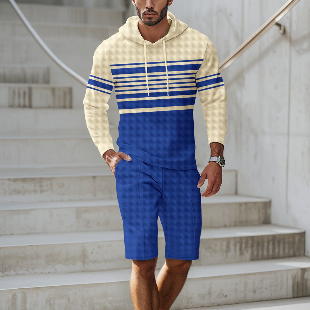 Herren Sportliches Kapuzenshirt mit strukturiertem Material und modernen Linien Echoarchiv