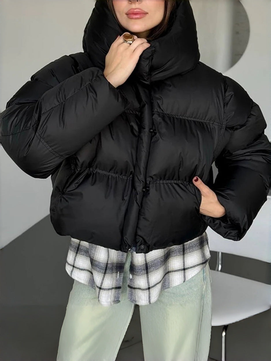 Damen Modische Kurzjacke mit Steppdetails – Célinea
