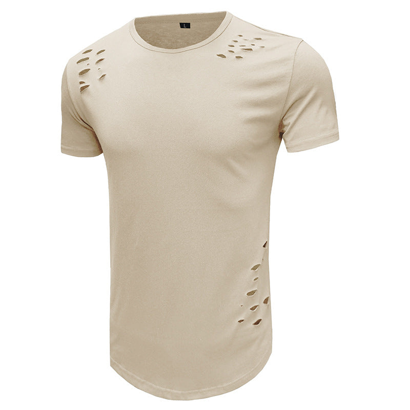 Herren Trendiges T-Shirt mit einzigartigen Cut-Outs Echoarchiv
