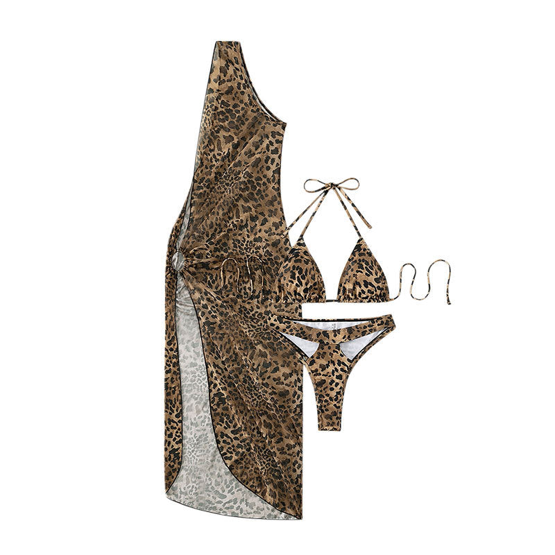 Damen Leopardenmuster Strandkleid Echo Archiv