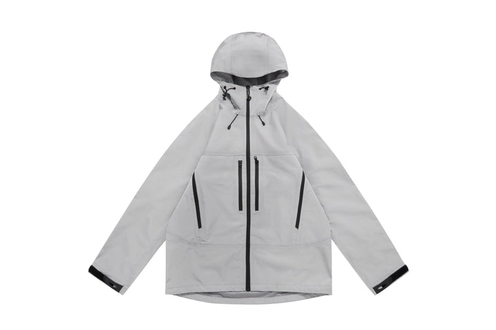 Unisex Technische Kapuzen-Outdoorjacke mit getapten Reißverschlüssen Echoarchiv