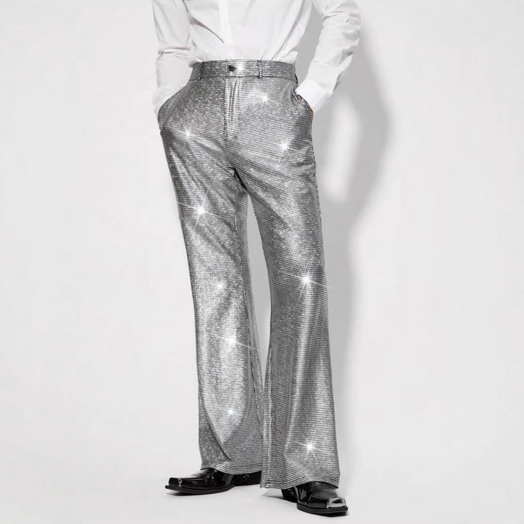 Herren Glitzernde Partypants im eleganten Schnitt Echoarchiv