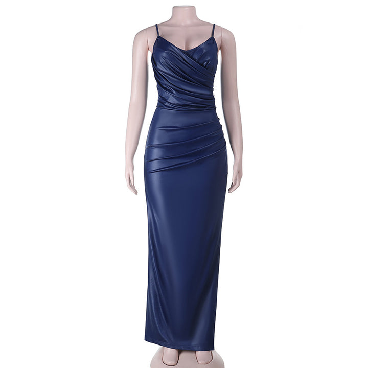 Damen Elegantes Wickelmaxikleid mit schimmerndem Effekt Echo Archiv