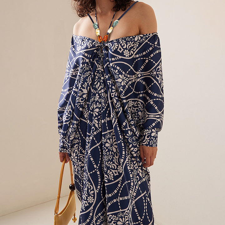 Damen Bikin Ensemble mit dekorativem Ausschnitt und elegantem Überwurf Echo Archiv