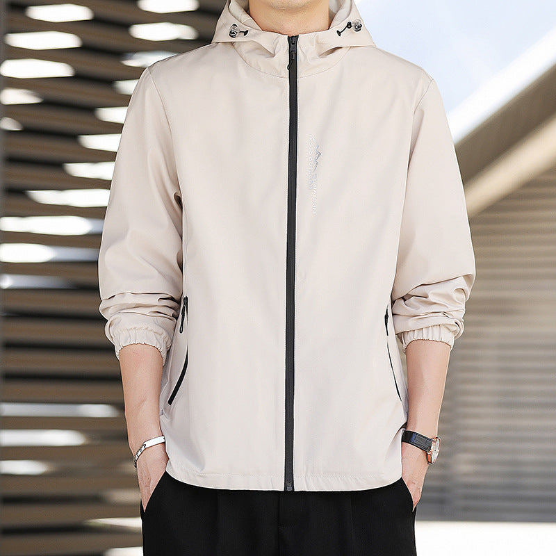 Herren Leichte Outdoorjacke mit verstellbarer Kapuze Echo Archiv