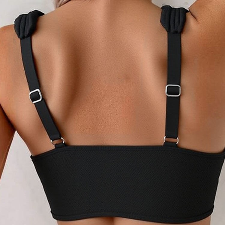 Damen Crop-Bikini-Set mit breiten Trägern Echo Archiv
