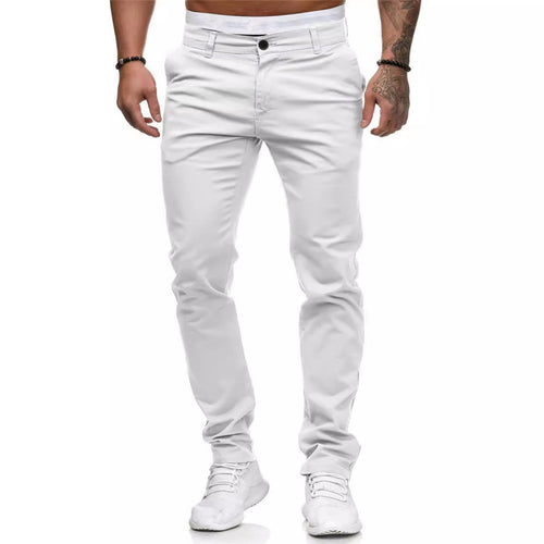 Herren Chinohose mit schmalem Schnitt und elastischem Bund Echoarchiv