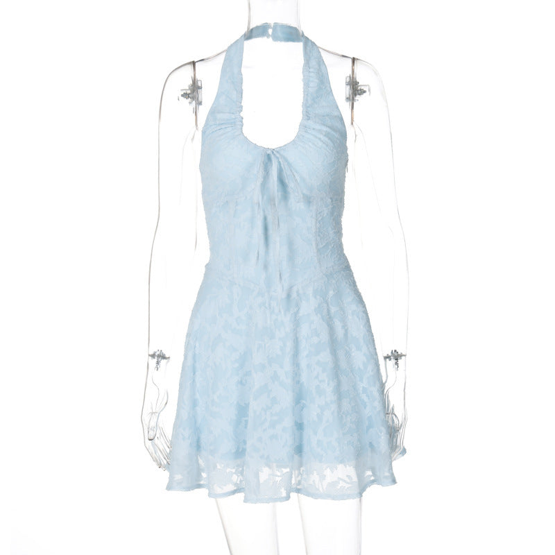Damen Halterneck-Minikleid aus feiner Spitze Echo Archiv