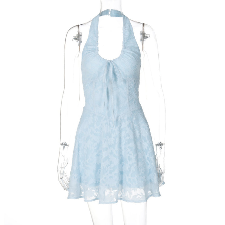 Damen Halterneck-Minikleid aus feiner Spitze Echo Archiv