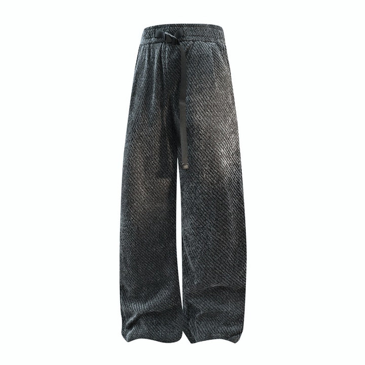 Damen breite Samt-Jogginghosen mit elastischem Bund, Kordelzug und lässiger Culotte-Passform – Avélisse