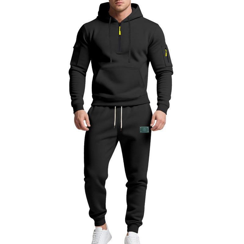 Herren modisches Hoodie- und Jogginganzug-Set Echoarchiv