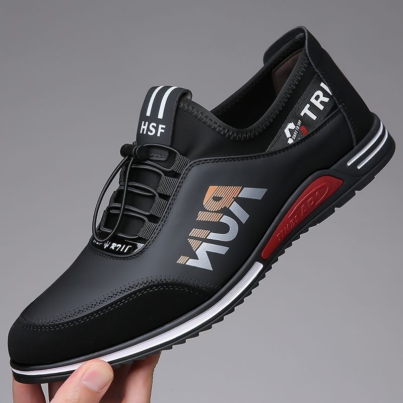Herren Slip-On-Sneaker mit elastischer Schnellzug-Schnürung und neoprenem Komfortkragen Echoarhiv