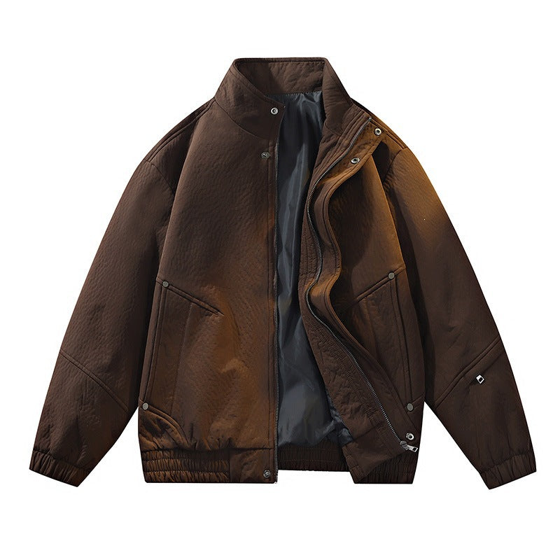 Herren Lässige Übergangsjacke mit hochgeschlossenem Kragen Echo Archiv