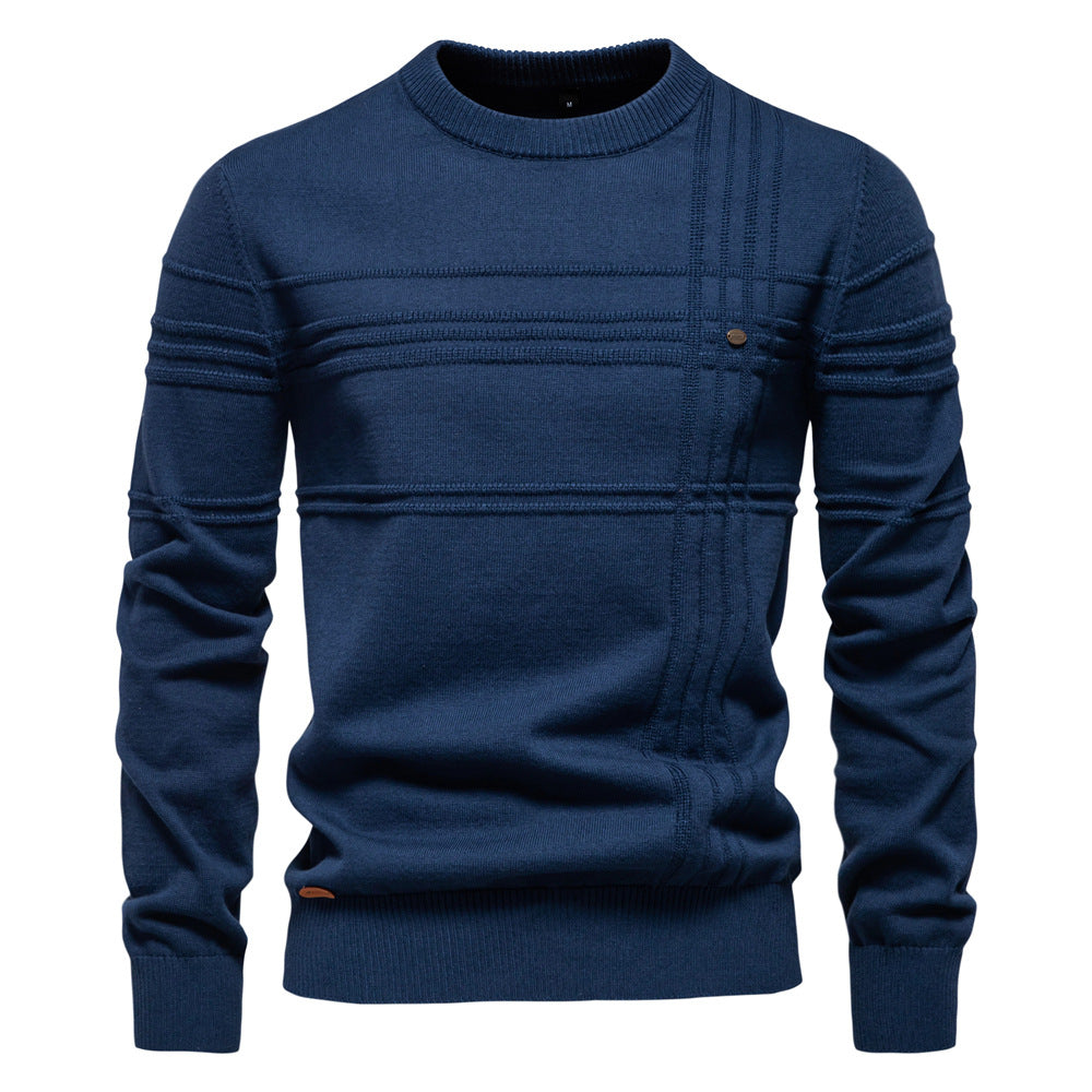 Herren Strickpullover mit modernem Strukturdesign und Komfortpassform Echoarchiv