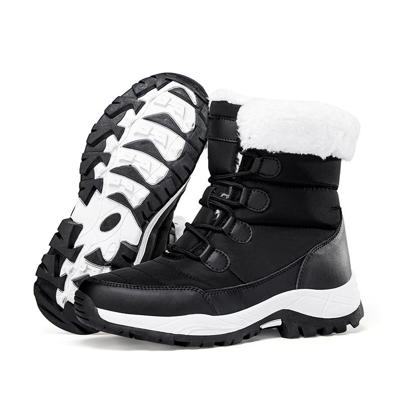 Damen Thermo-Schneestiefel mit gesteppter Isolierung, Teddyfutter und griffiger Profilsohle Echo Archiv