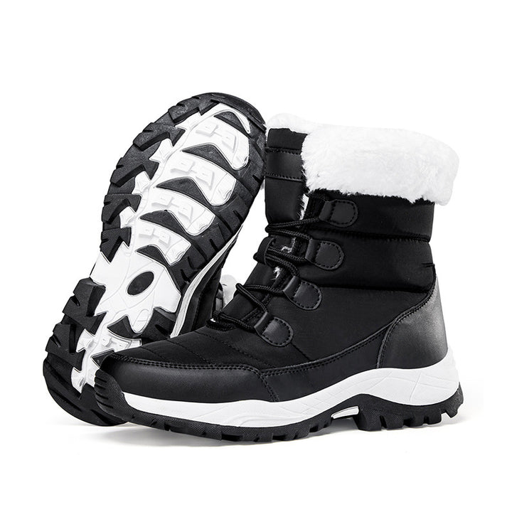 Damen Thermo-Schneestiefel mit gesteppter Isolierung, Teddyfutter und griffiger Profilsohle Echo Archiv