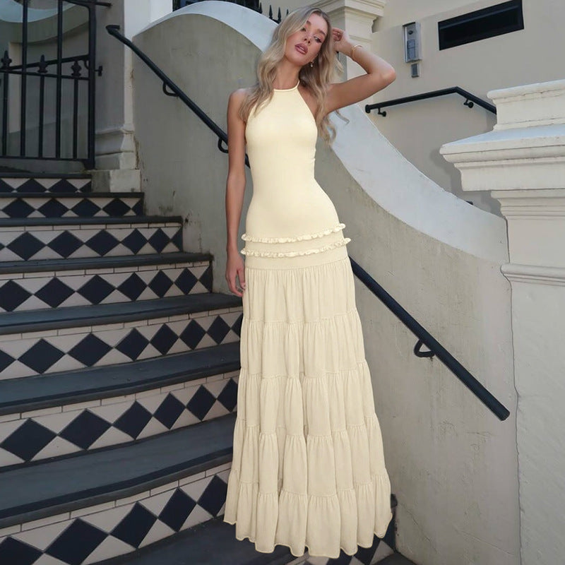 Damen Maxi-Kleid mit feinen Rüschendetails Echo Archiv