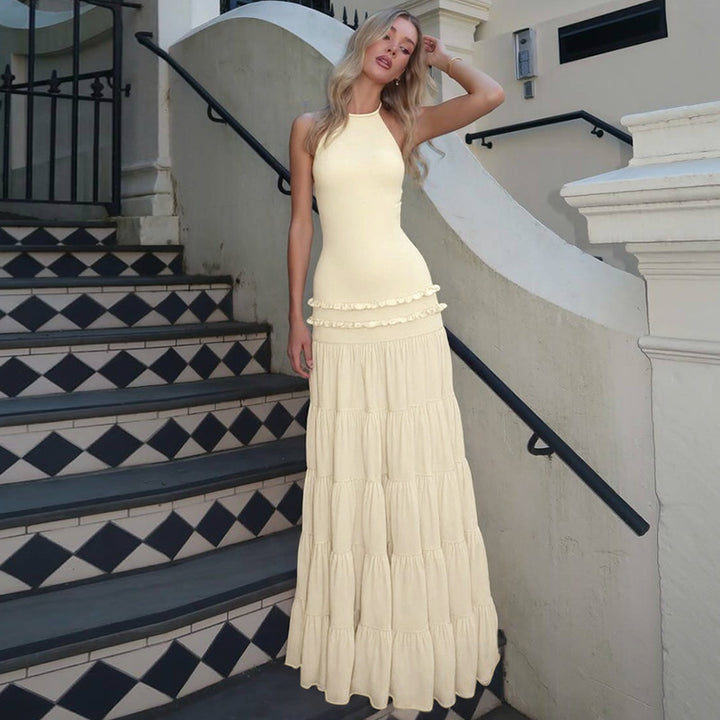 Damen Maxi-Kleid mit feinen Rüschendetails Echo Archiv