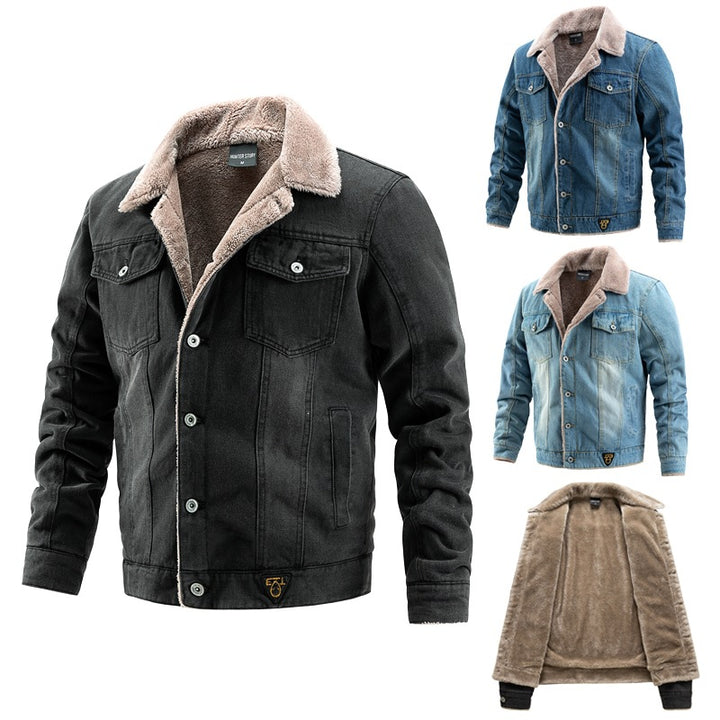 Herren Denimjacke mit Teddyfutter Echo Archiv