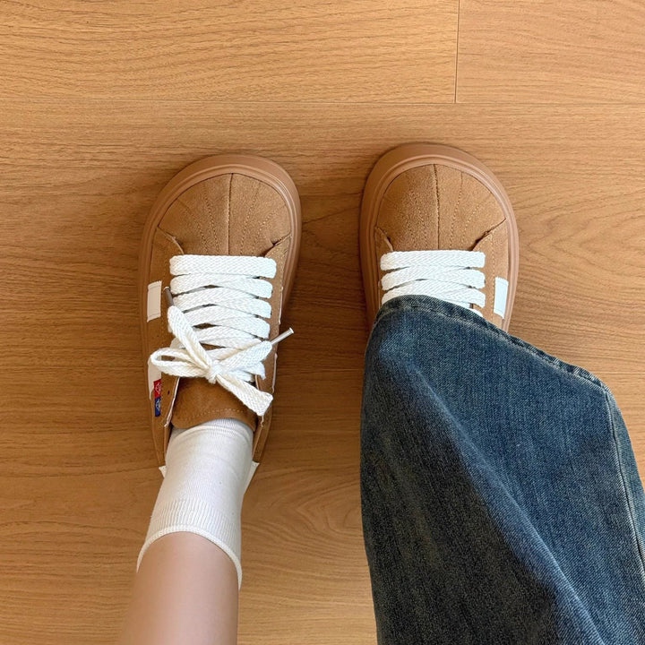 Damen Hochwertige Freizeitsneaker mit dicker Plateausohle und atmungsaktiver Mesh-Oberfläche Echo Archiv