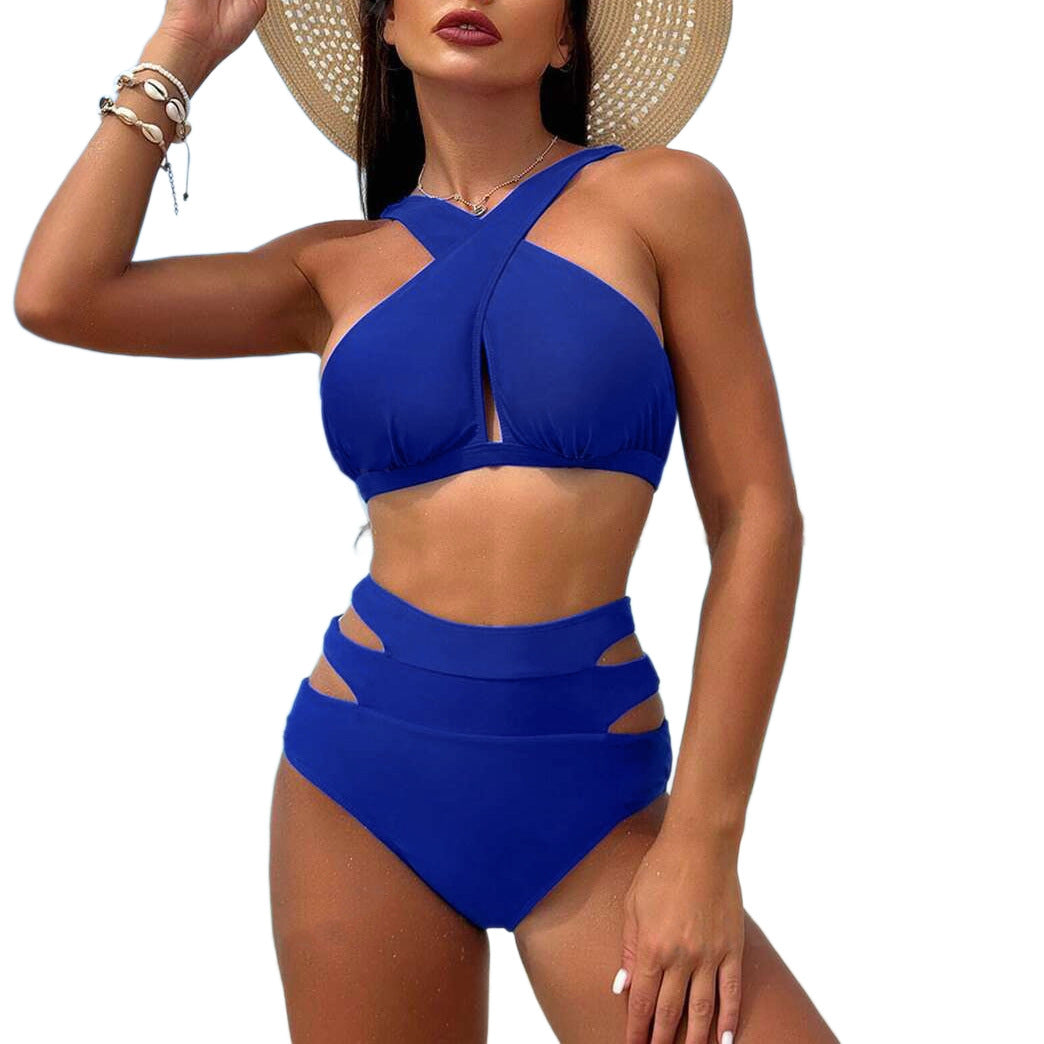 Damen Hochgeschnittener Bikini mit stylischen Cut-Outs Echo Archiv