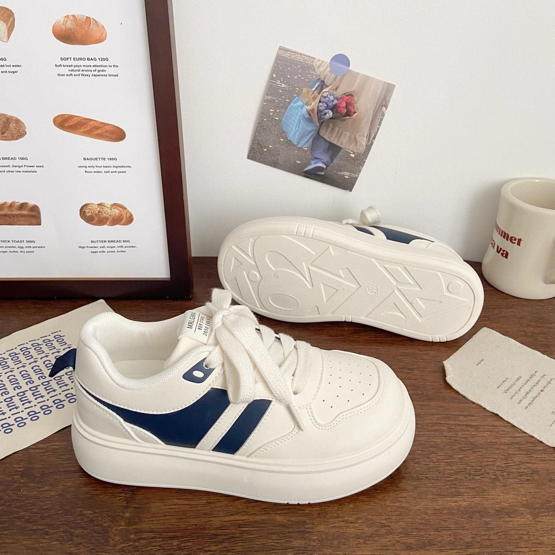 Damen modische Plateau-Sneaker mit stylischen Kontraststreifen Echo Archiv