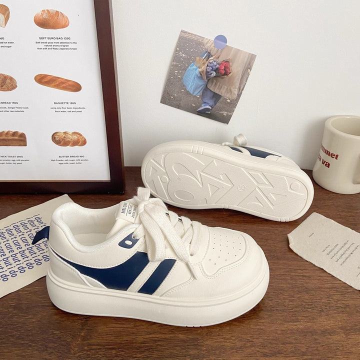 Damen modische Plateau-Sneaker mit stylischen Kontraststreifen Echo Archiv
