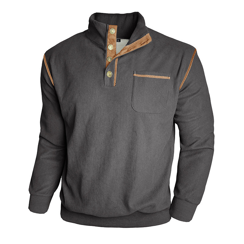 Herren Stepppullover mit modernem Kragen Echoarchiv