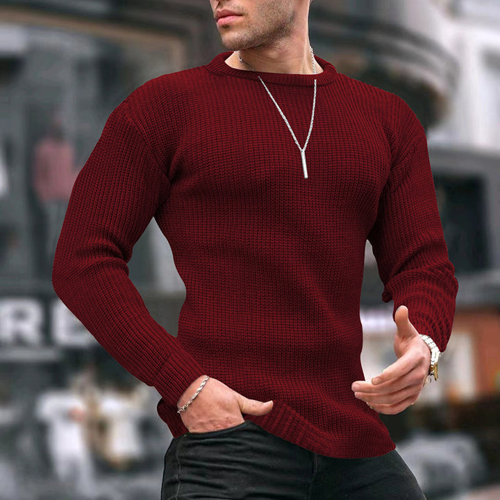 Herren Strickpullover mit strukturiertem Muster Echoarchiv