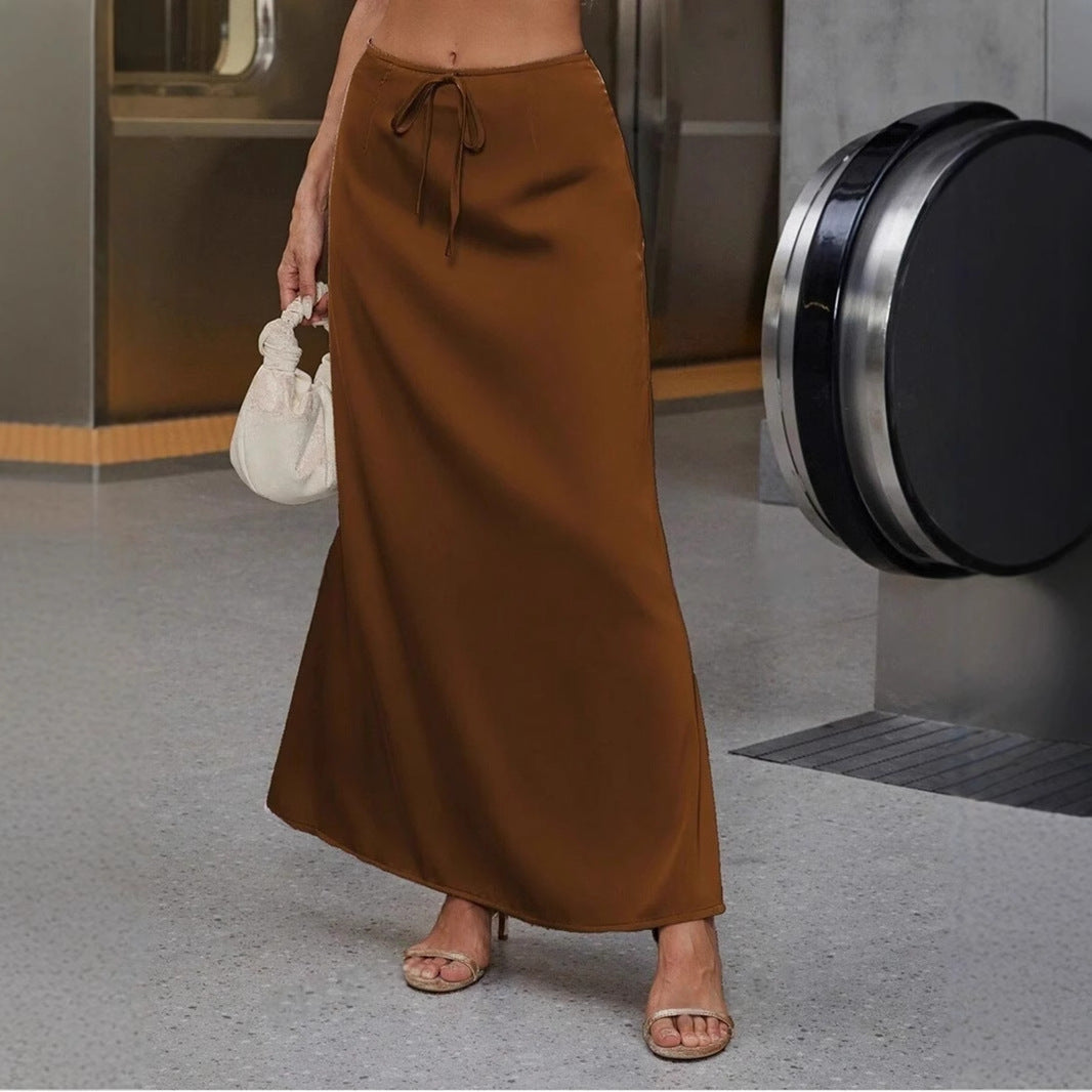 Damen Maxi-Rock mit lässiger Taillenkordel und elegantem Schnitt Echo Archiv