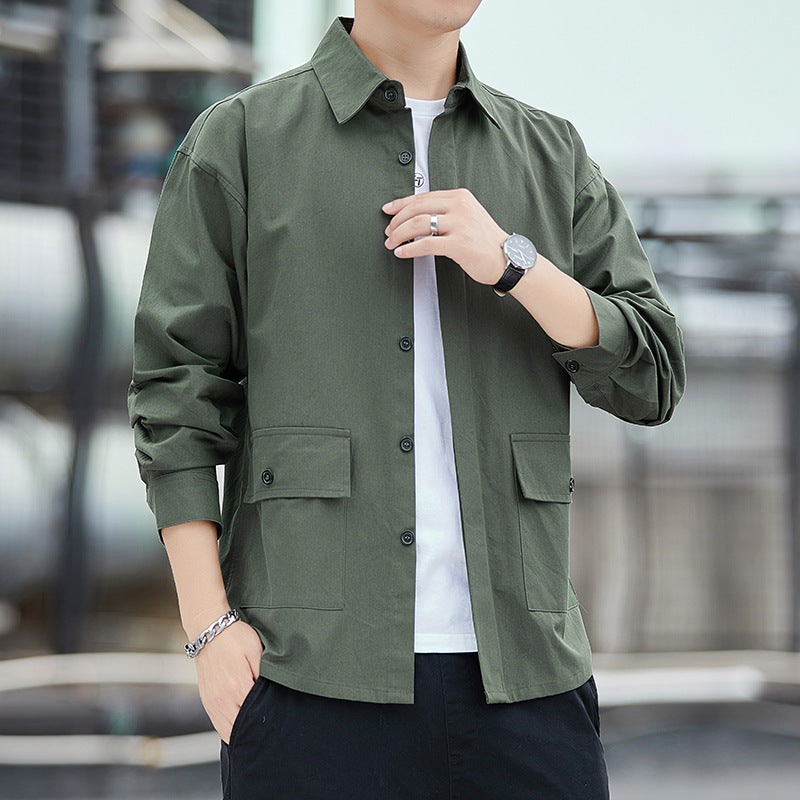 Herren lässige Utility-Jacke mit funktionalen Taschen und modernem Schnitt Echoarchiv