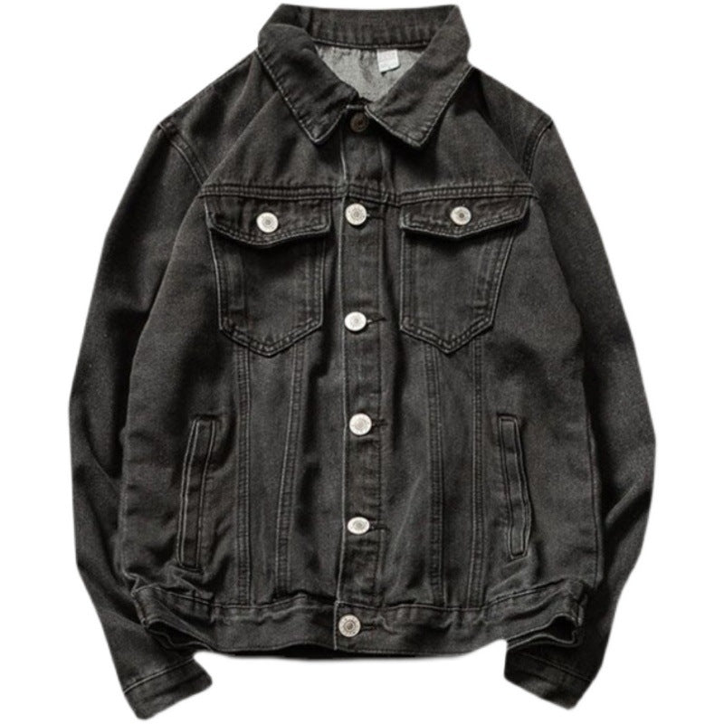 Herren Lässige Denimjacke mit Vintage-Details Echoarchiv