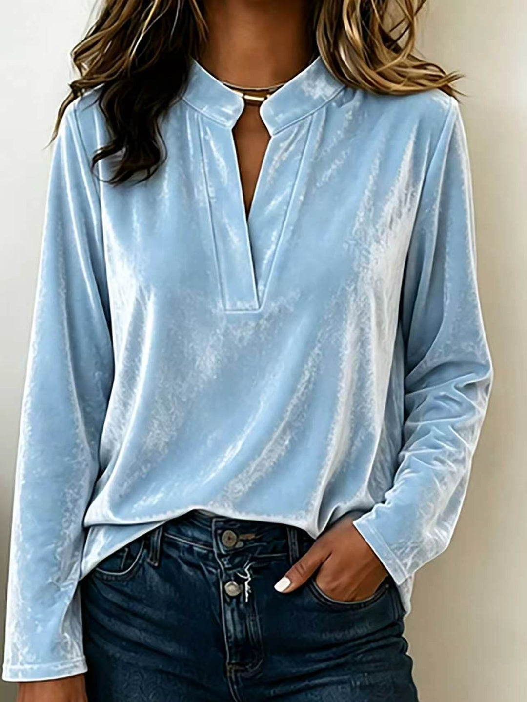 Damen Elegante Veloursbluse Echo Archiv
