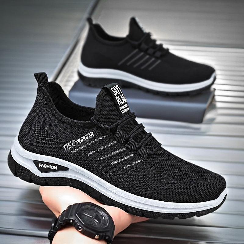 Damen nan ultraleichter Strick-Sport-Sneaker mit Elastikeinstieg, stoßdämpfender Plateau-Zwischensohle und griffiger Profillaufsohle Echo Archiv