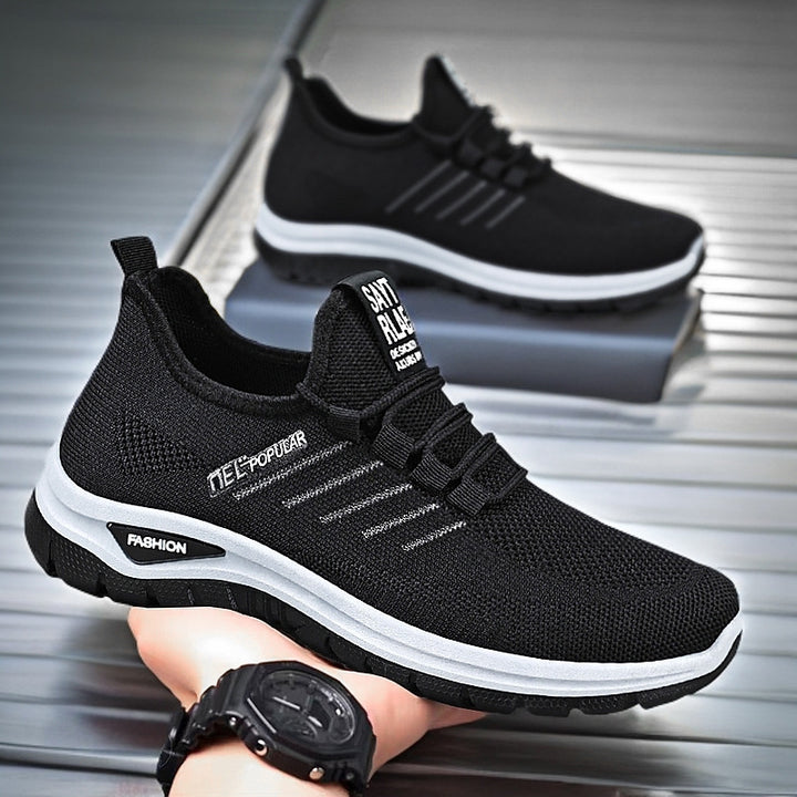 Damen nan ultraleichter Strick-Sport-Sneaker mit Elastikeinstieg, stoßdämpfender Plateau-Zwischensohle und griffiger Profillaufsohle Echo Archiv