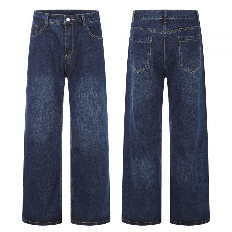 Damen High‑Waist Jeans mit weitem Bein, Fünf‑Taschen und lockerem Schnitt Echo Archiv