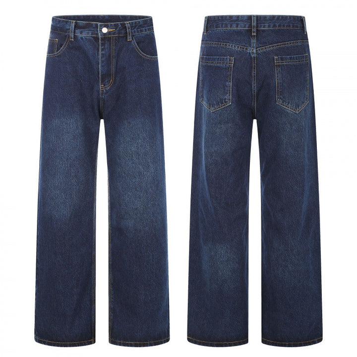 Damen High‑Waist Jeans mit weitem Bein, Fünf‑Taschen und lockerem Schnitt Echo Archiv