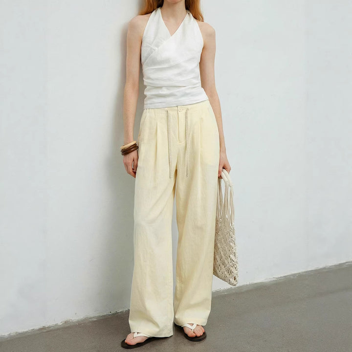 Damen Lockere Baumwollhose Echo Archiv