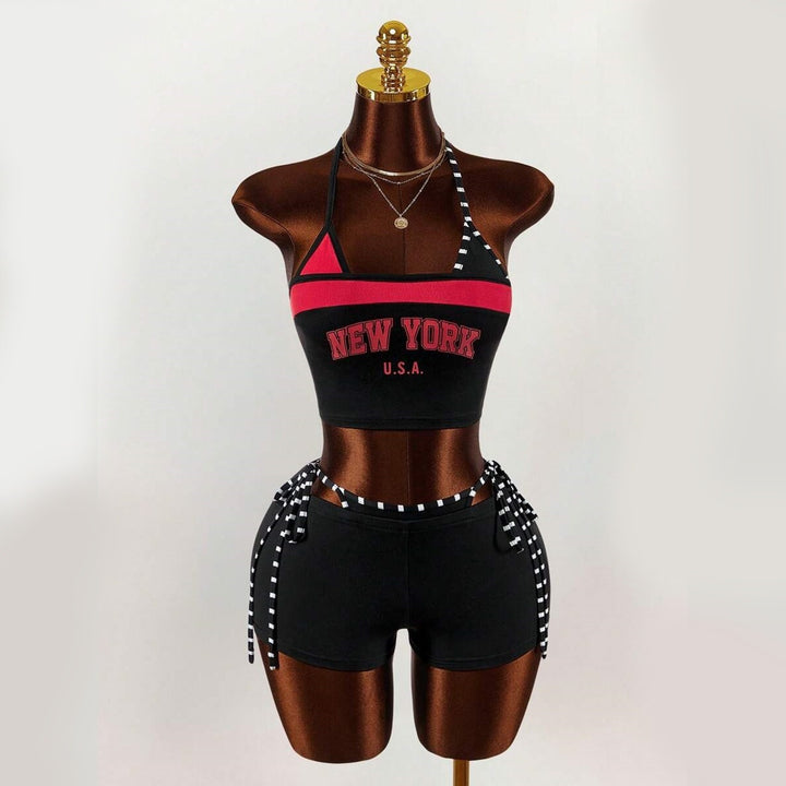 Damen Sportliches Oberteil mit Shorts Echo Archiv