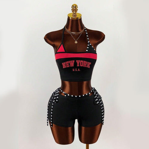 Damen Sportliches Oberteil mit Shorts Echo Archiv
