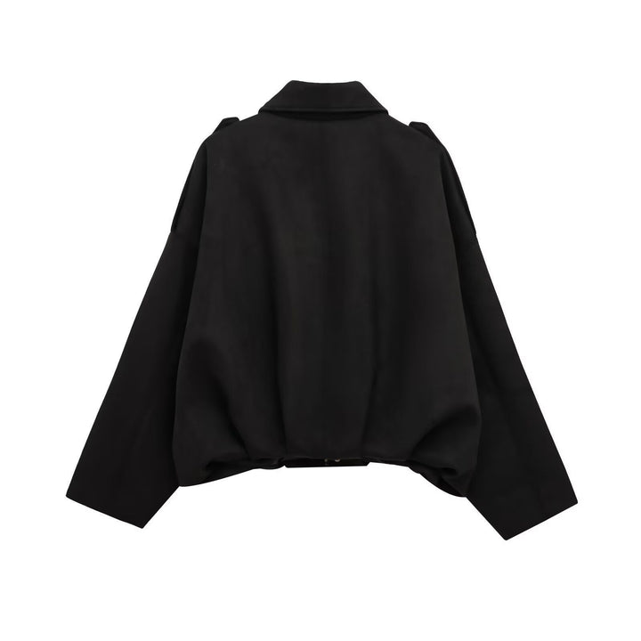 Damen Modische Kurzjacke mit legerem Schnitt – Célinea