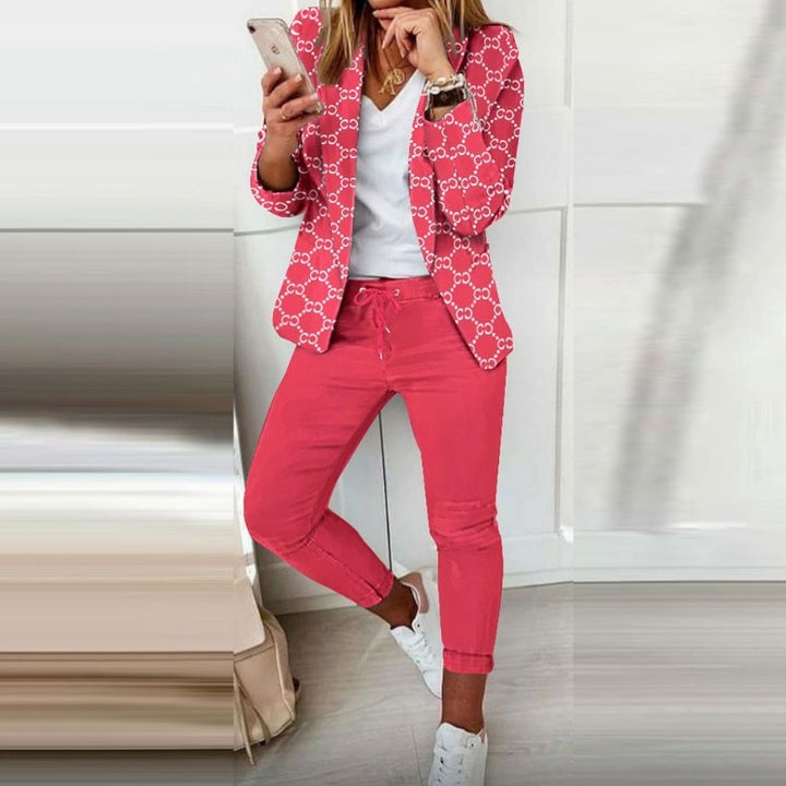 Damen Karierte Slim-Fit Jogginghose mit Tunnelzug und Knöchellangem Schnitt – Avélisse