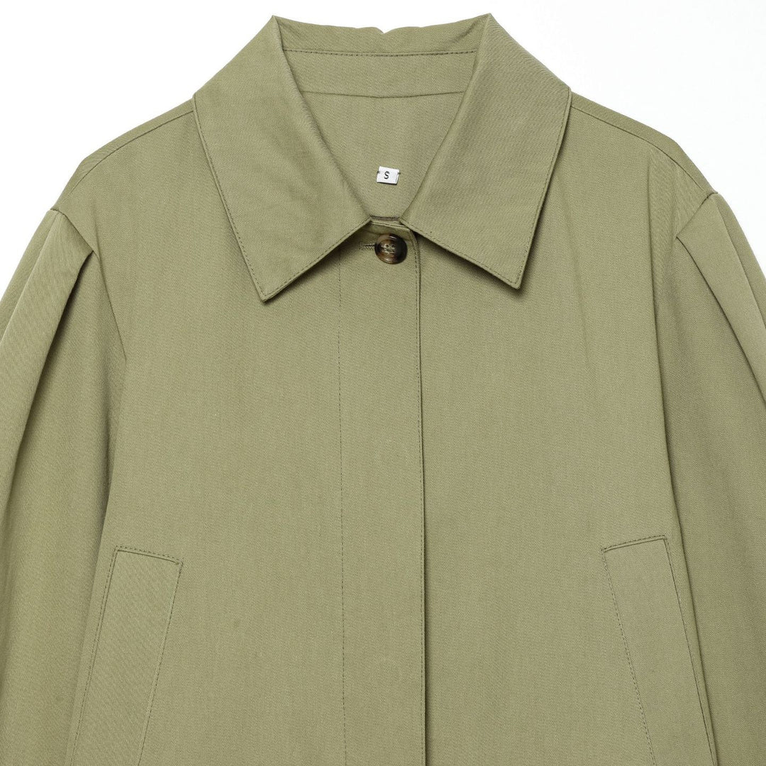 Damen Gekürzte Boxy-Utility-Jacke mit Kellerfalten und Pattentaschen Echo Archiv