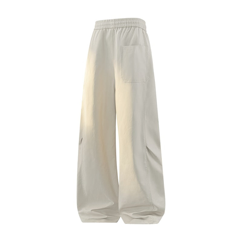 Damen Weite Cargo-Freizeithose mit elastischem Bund, Tunnelzug & Utility-Beintasche Echoarchiv