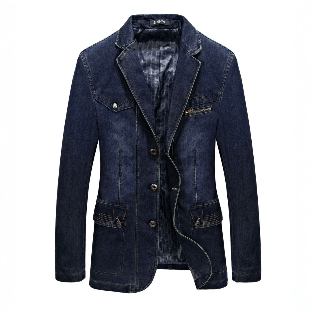 Herren Modische Denim Blazerjacke Echo Archiv