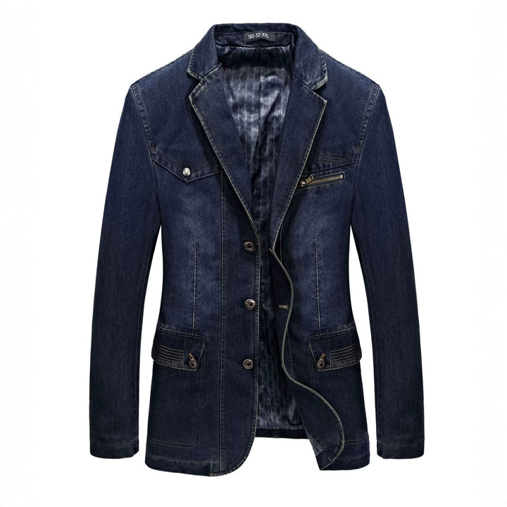 Herren Modische Denim Blazerjacke Echo Archiv