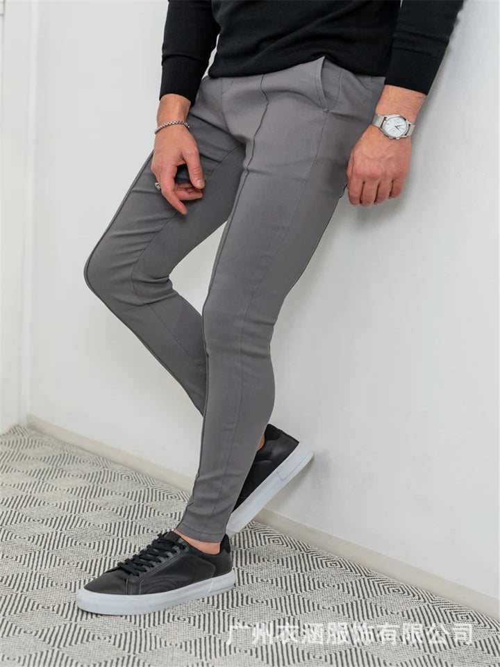 Herren Slim-Fit Anzughose mit eleganten Details Echoarchiv