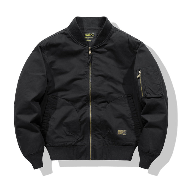 Herren  Heavyweight Baumwoll-Twill Bomberjacke mit gerundeter Tasche und Utility-Ärmeltasche mit Reißverschluss Echo Archiv