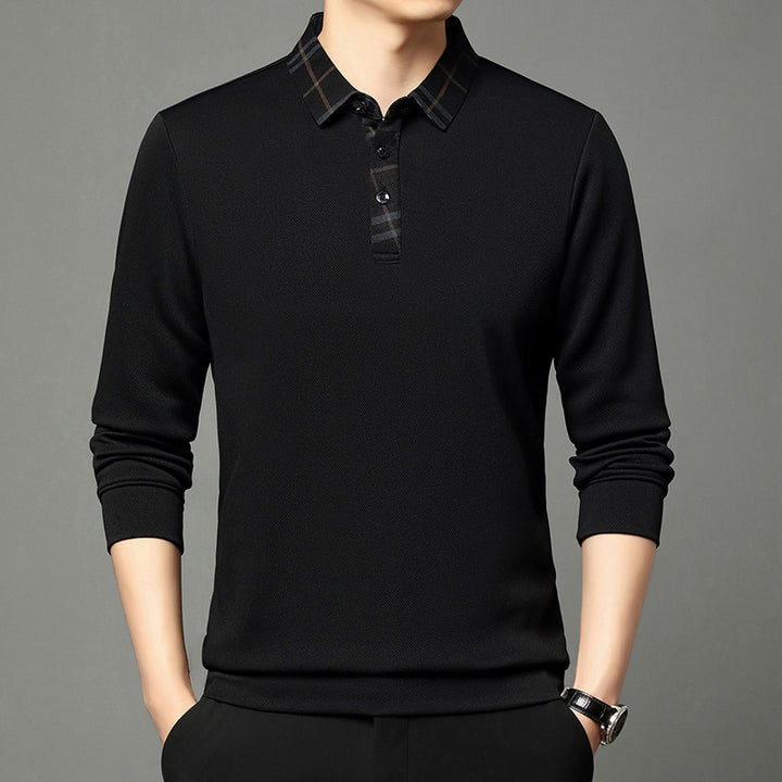 Herren funktionales Poloshirt mit strukturiertem Kragen Echoarchiv